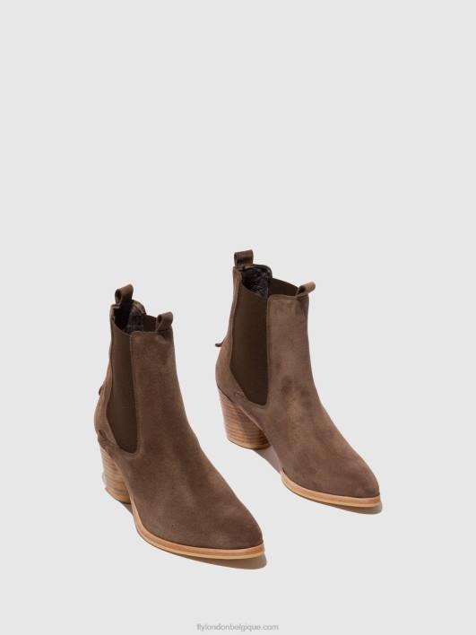 bottines chelsea aden824 Fly London femmes daim buffle 0FBB234