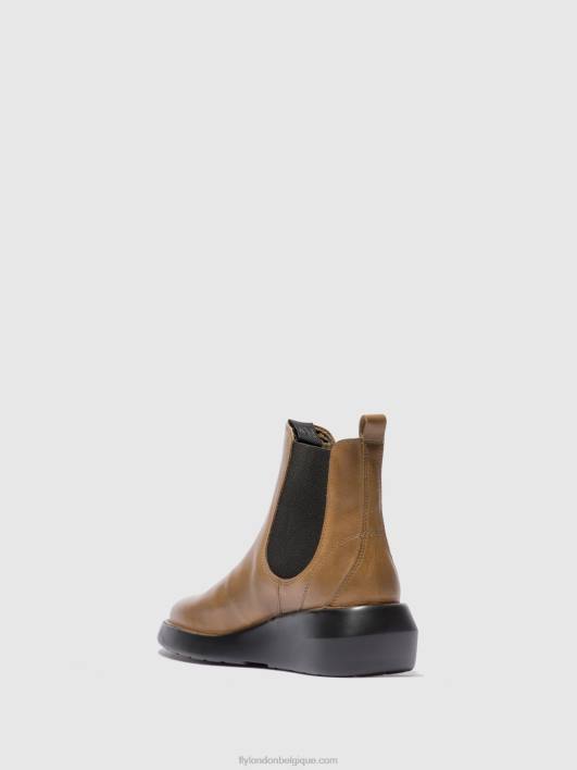 bottines chelsea bety502 Fly London femmes tapis chameau 0FBB233