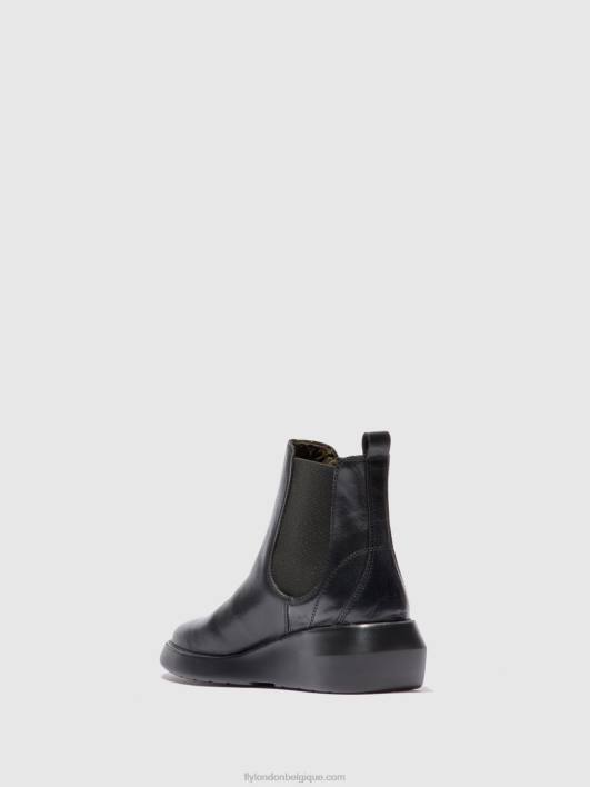 bottines chelsea bety502 Fly London femmes tapis noir 0FBB232