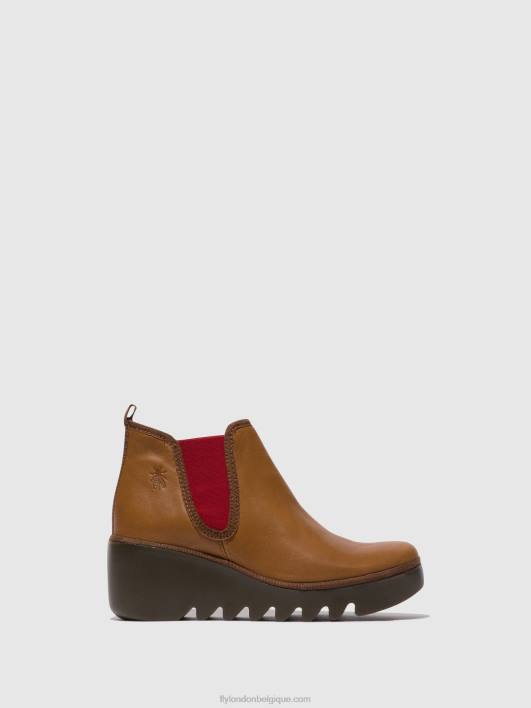 bottines chelsea byne349 Fly London femmes cuoio (élastique rouge) 0FBB152
