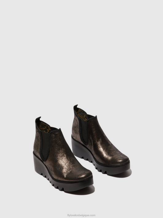 bottines chelsea byne349 Fly London femmes graphite 0FBB154