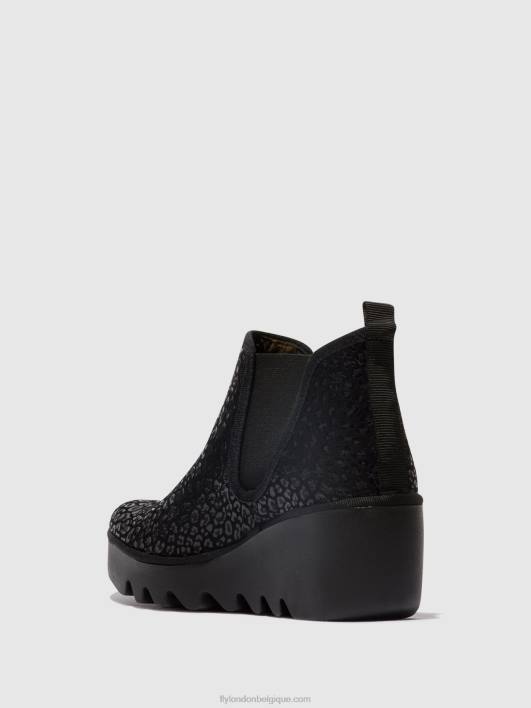 bottines chelsea byne349 Fly London femmes taches anthracite 0FBB149