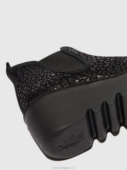 bottines chelsea byne349 Fly London femmes taches anthracite 0FBB149