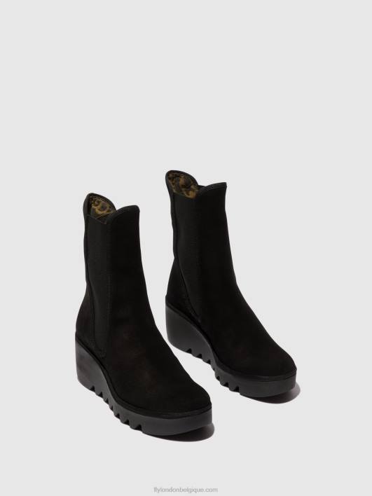 bottines chelsea byro395 Fly London femmes noir 0FBB145