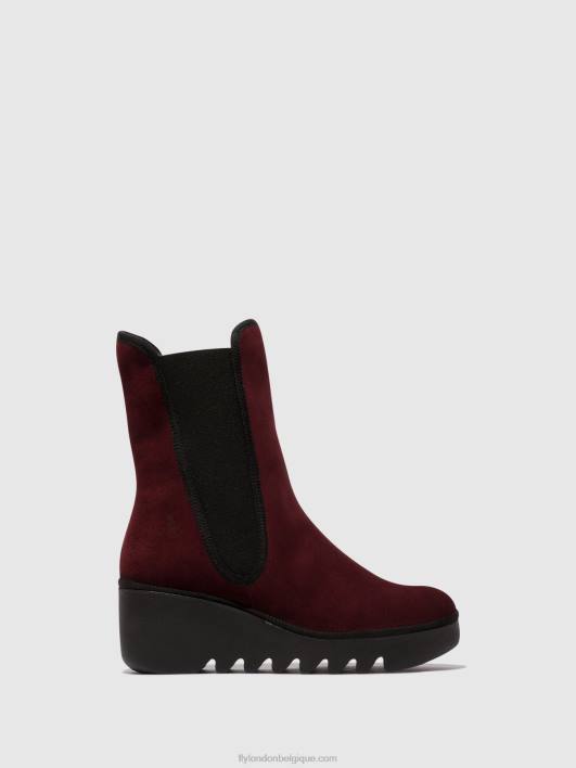 bottines chelsea byro395 Fly London femmes vin 0FBB142