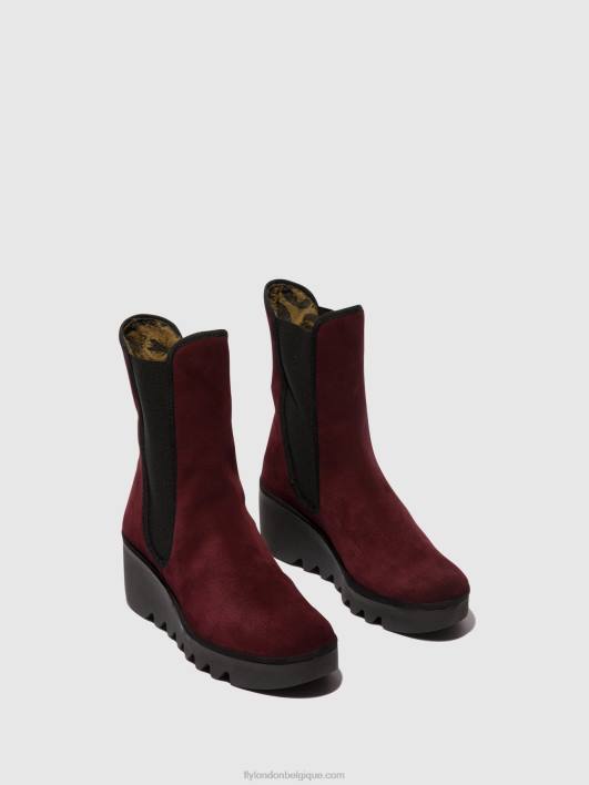 bottines chelsea byro395 Fly London femmes vin 0FBB142