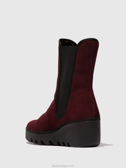 bottines chelsea byro395 Fly London femmes vin 0FBB142