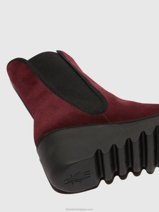 bottines chelsea byro395 Fly London femmes vin 0FBB142