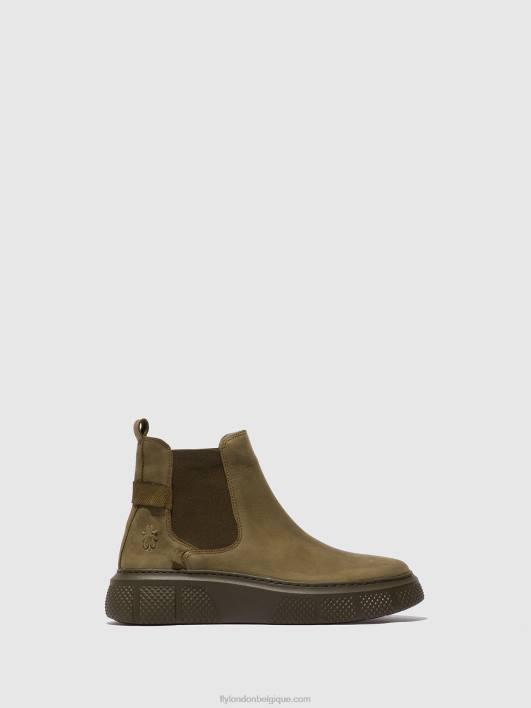 bottines chelsea ebbe479 Fly London femmes sorano militaire 0FBB228