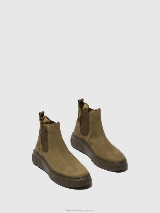 bottines chelsea ebbe479 Fly London femmes sorano militaire 0FBB228