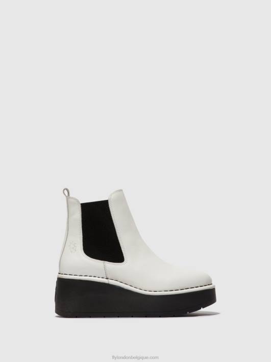 bottines chelsea hama238 Fly London femmes blanc 0FBB140