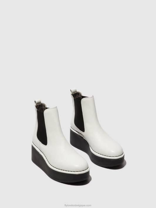bottines chelsea hama238 Fly London femmes blanc 0FBB140