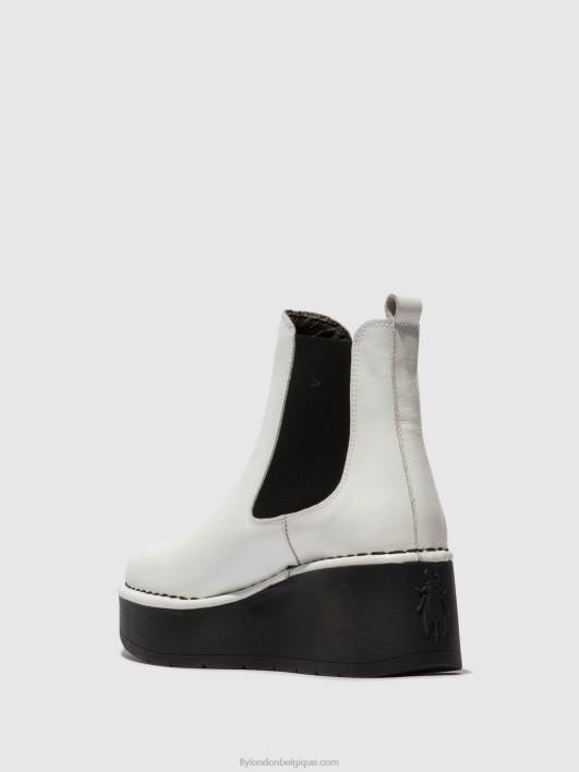 bottines chelsea hama238 Fly London femmes blanc 0FBB140