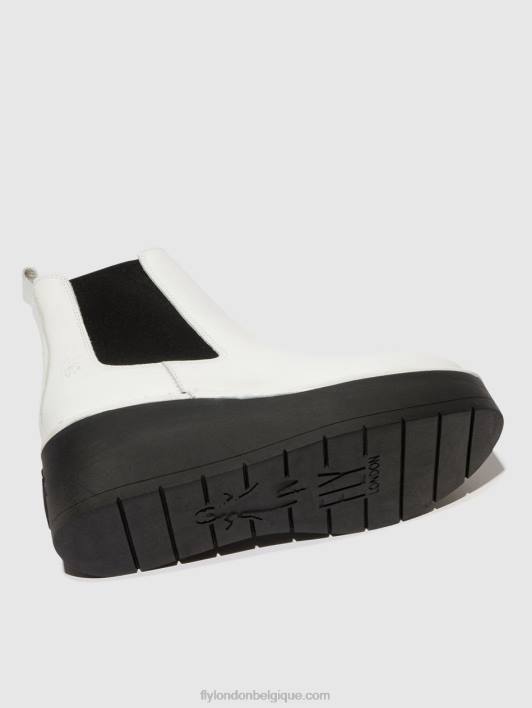 bottines chelsea hama238 Fly London femmes blanc 0FBB140