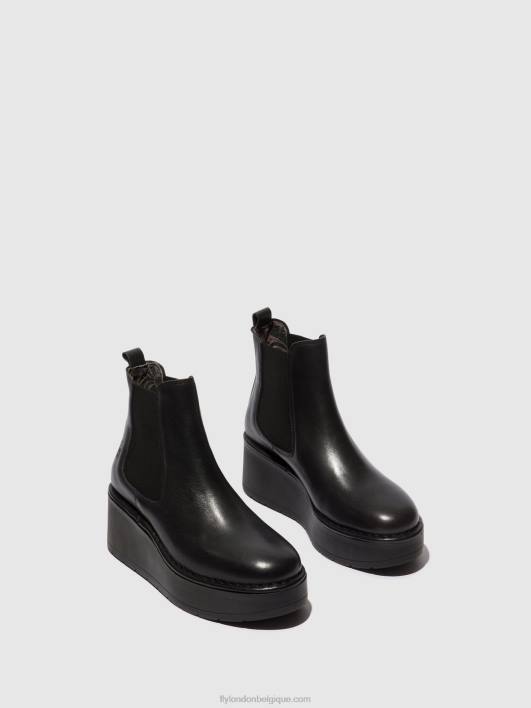 bottines chelsea hama238 Fly London femmes noir 0FBB138