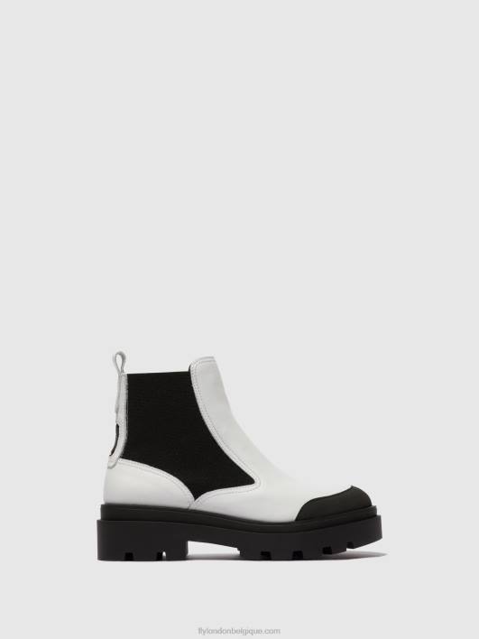 bottines chelsea jeba879 Fly London femmes blanc 0FBB134