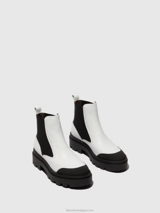 bottines chelsea jeba879 Fly London femmes blanc 0FBB134