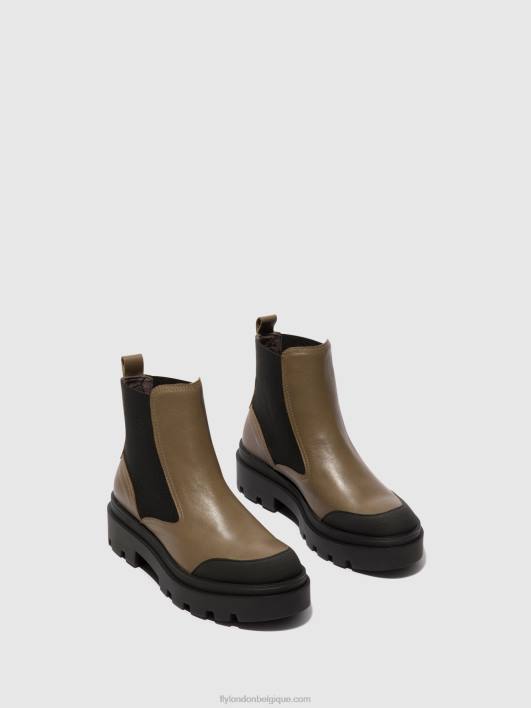 bottines chelsea jeba879 Fly London femmes taupe 0FBB133
