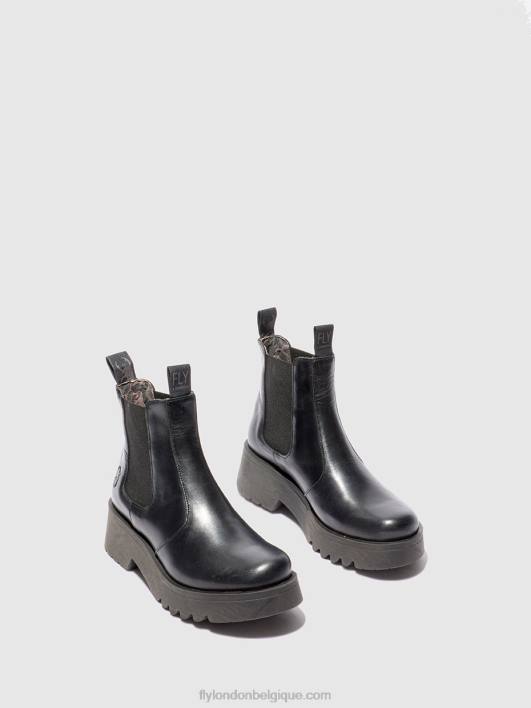 bottines chelsea medi789 Fly London femmes tapis noir 0FBB221
