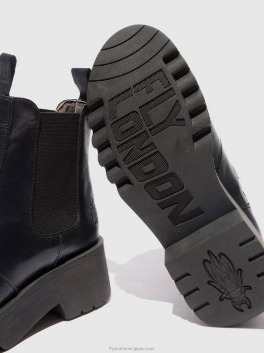 bottines chelsea medi789 Fly London femmes tapis noir 0FBB221