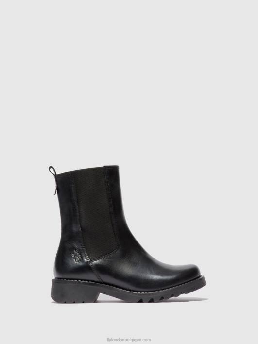 bottines chelsea rein795 Fly London femmes tapis noir (tout noir) 0FBB220