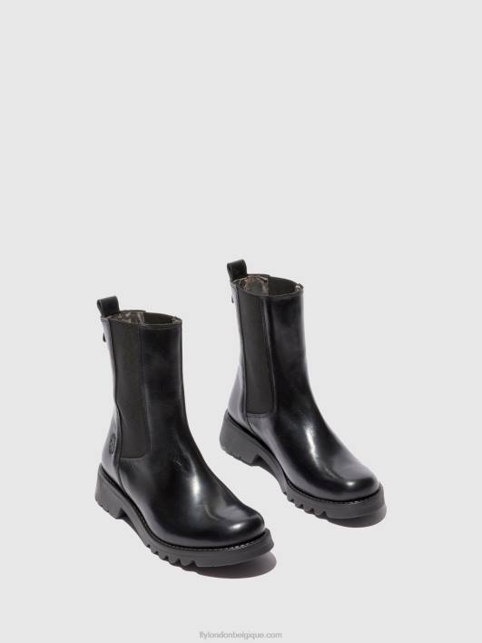 bottines chelsea rein795 Fly London femmes tapis noir (tout noir) 0FBB220