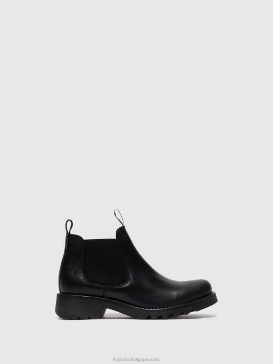 bottines chelsea rika894 Fly London femmes noir (tout noir) 0FBB124