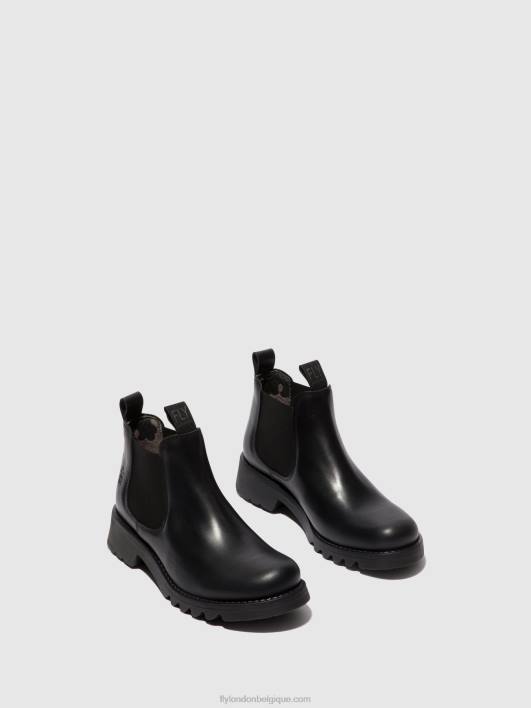 bottines chelsea rika894 Fly London femmes noir (tout noir) 0FBB124