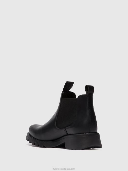 bottines chelsea rika894 Fly London femmes noir (tout noir) 0FBB124