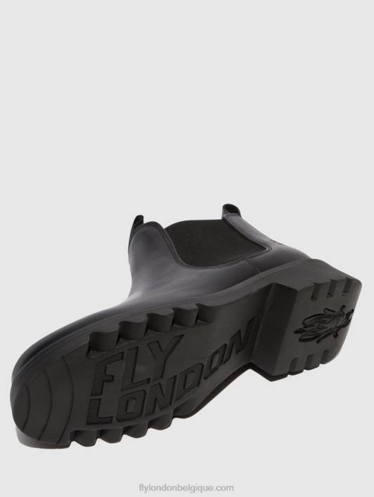 bottines chelsea rika894 Fly London femmes noir (tout noir) 0FBB124