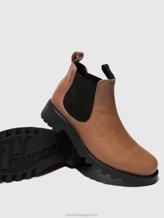 bottines chelsea rika894 Fly London femmes rose (semelle noire) 0FBB121