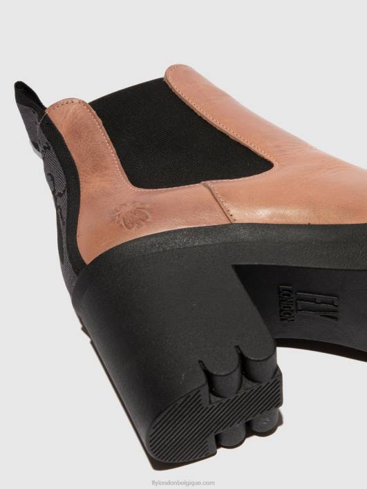bottines chelsea tope520 Fly London femmes tapis rose 0FBB213