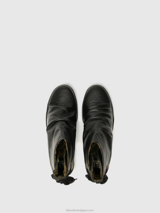 bottines compensées Fly London femmes yama noir 0FBB16