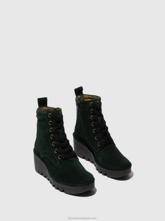 bottines à lacets biaz329 Fly London femmes forêt verte 0FBB105