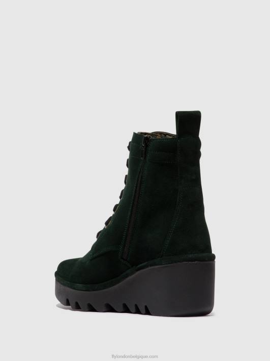 bottines à lacets biaz329 Fly London femmes forêt verte 0FBB105