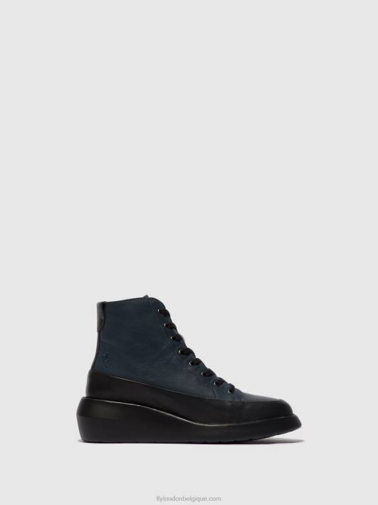bottines à lacets boze515 Fly London femmes noir/marine 0FBB106
