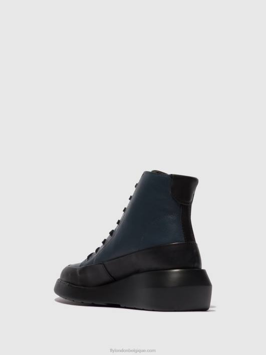 bottines à lacets boze515 Fly London femmes noir/marine 0FBB106
