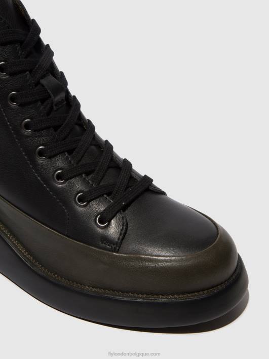 bottines à lacets boze515 Fly London femmes vert foncé/noir 0FBB107