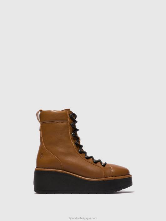 bottines à lacets hand247 Fly London femmes cuoio 0FBB103