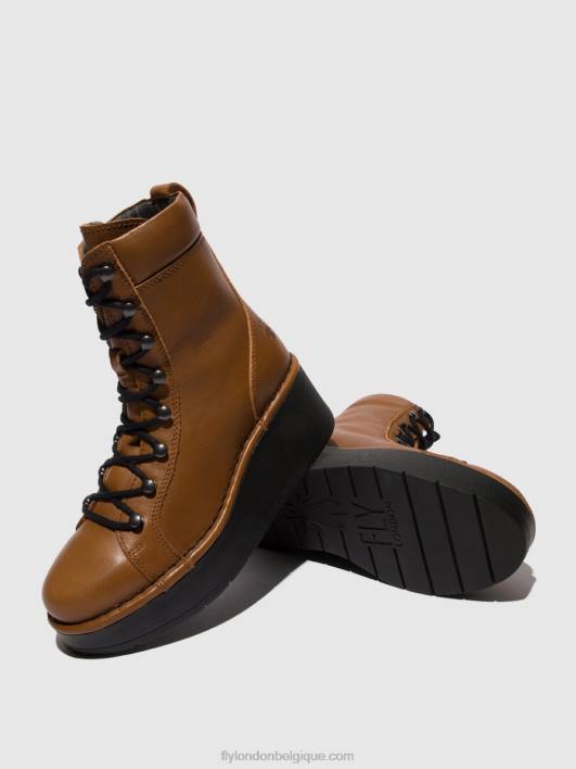 bottines à lacets hand247 Fly London femmes cuoio 0FBB103