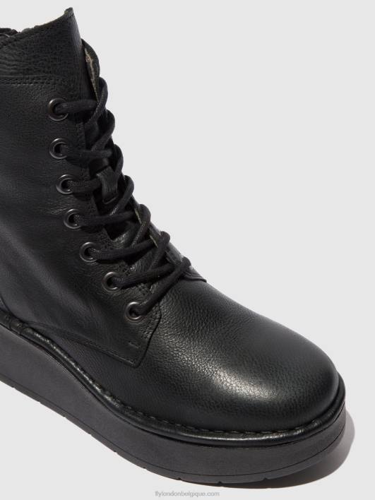 bottines à lacets hepe239 Fly London femmes Vérone noir 0FBB199