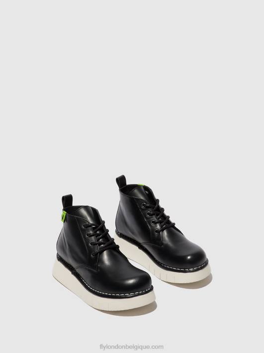 bottines à lacets idda244 Fly London femmes tonnerre noir 0FBB167