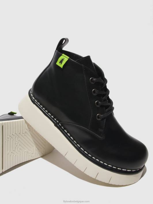 bottines à lacets idda244 Fly London femmes tonnerre noir 0FBB167