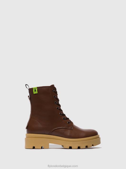 bottines à lacets jacy881 Fly London femmes chocolat nautique 0FBB163