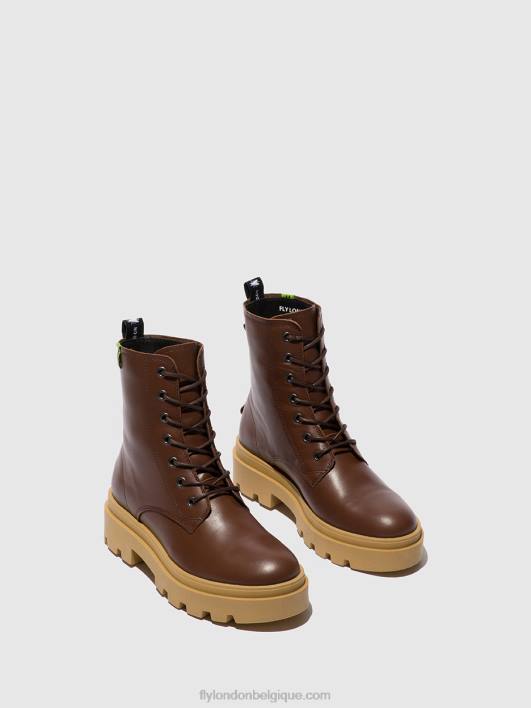 bottines à lacets jacy881 Fly London femmes chocolat nautique 0FBB163