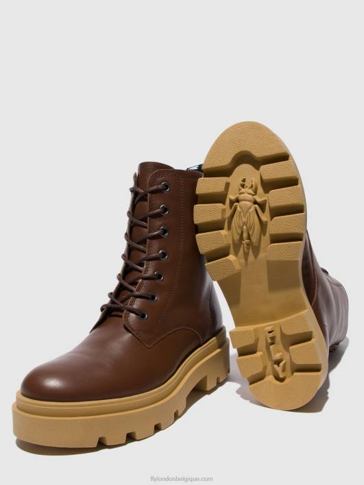 bottines à lacets jacy881 Fly London femmes chocolat nautique 0FBB163