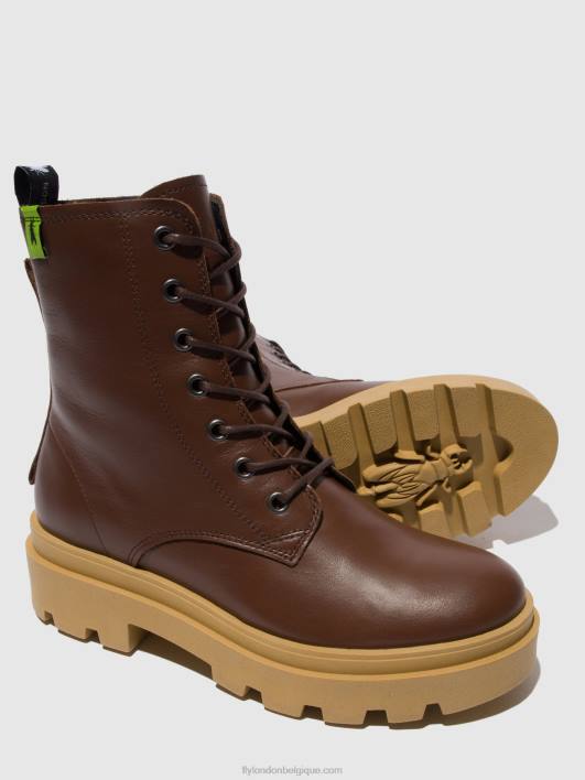 bottines à lacets jacy881 Fly London femmes chocolat nautique 0FBB163