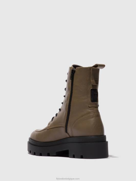 bottines à lacets jaye878 Fly London femmes taupe 0FBB101