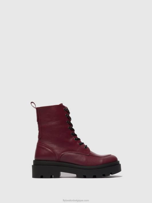 bottines à lacets jaye878 Fly London femmes vin 0FBB97