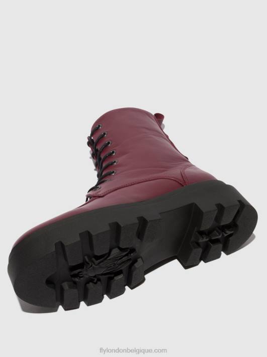bottines à lacets jaye878 Fly London femmes vin 0FBB97